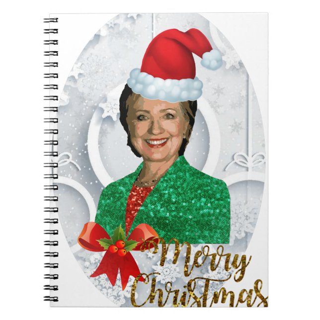 Cuaderno alegry xmas Hillary clinton (Frente)