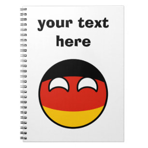 Cuaderno Alemania Geeky que tiende divertida Countryball