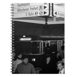 Cuaderno Alemania Vintage Múnich Estación Marienplatz 70s