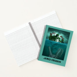 Cuaderno ¡Alerta Mosasaurus! Personalizar Jurassic World Di