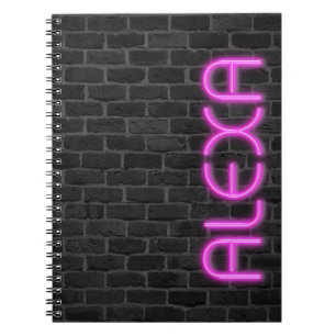 Cuaderno ALEXA En Bloc De Notas De Neón PINK