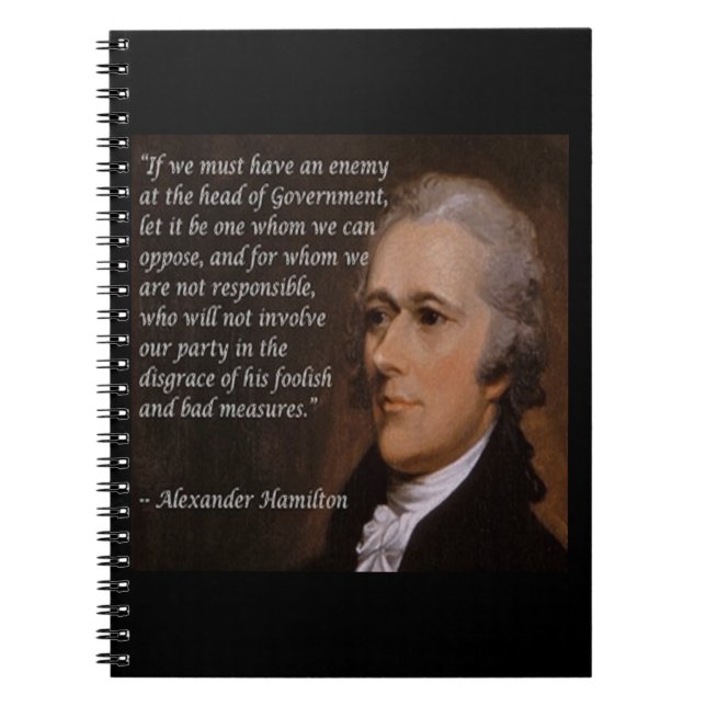 Cuaderno Alexander Hamilton "Enemy Leader" Gift (Frente)