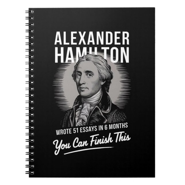 Cuaderno Alexander Hamilton Escribió 51 Ensayos En 6 Meses (Frente)