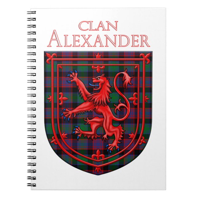 Cuaderno Alexander Hunting Tartan Scottish Plaid (Frente)