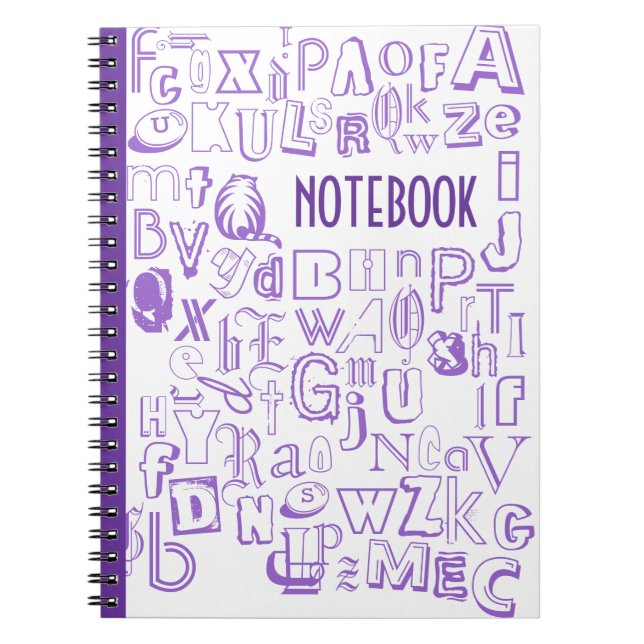 Cuaderno alfabético (púrpura) (Frente)