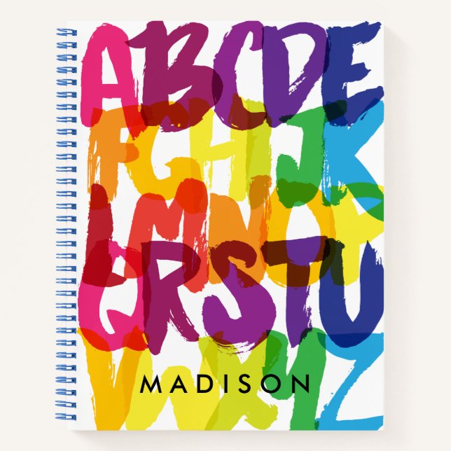 Cuaderno Alfabeto Arcoíris de Kinder (Anverso)