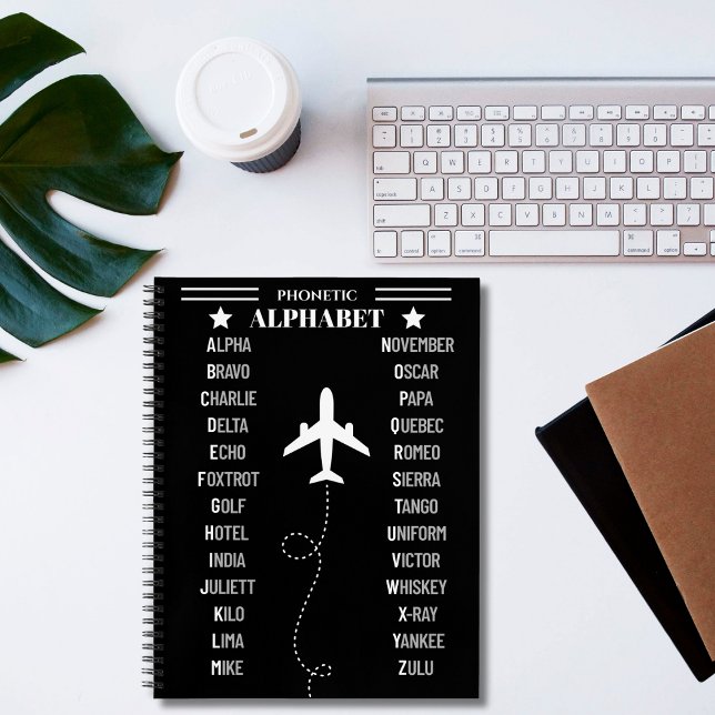 Cuaderno Alfabeto Fonético de la OTAN Avión Simple (Subido por el creador)