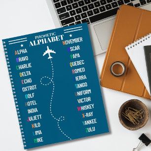 Cuaderno Alfabeto Fonético de la OTAN de Aviación & Avión,