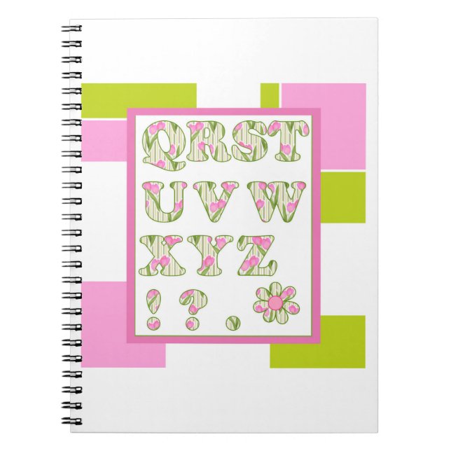 Cuaderno Alfabeto para niños, aprende el alfabeto, ABC (Frente)