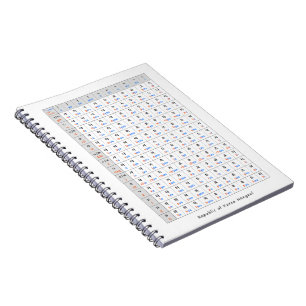 Cuaderno Alfabeto para portátiles con foto espiral korea