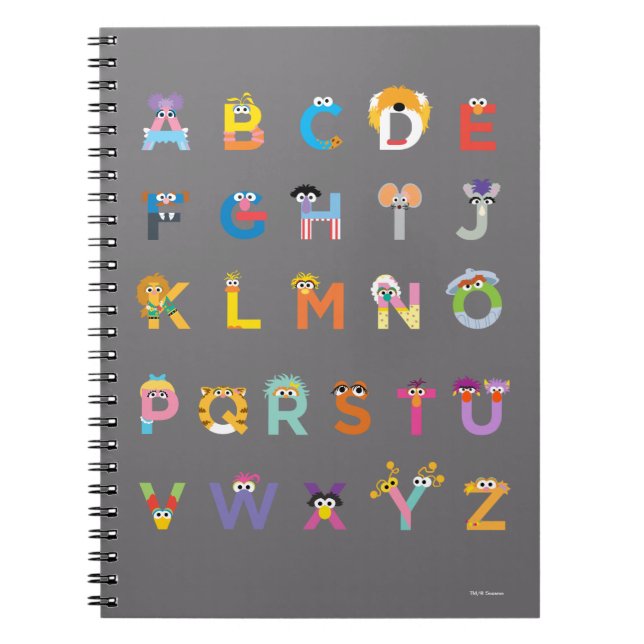 Cuaderno Alfabeto personalizable de Sesame Street (Frente)