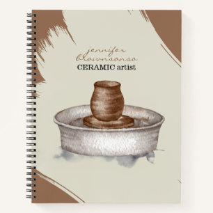 Cuaderno Alfarería Cerámica Escultura de arcilla giratoria