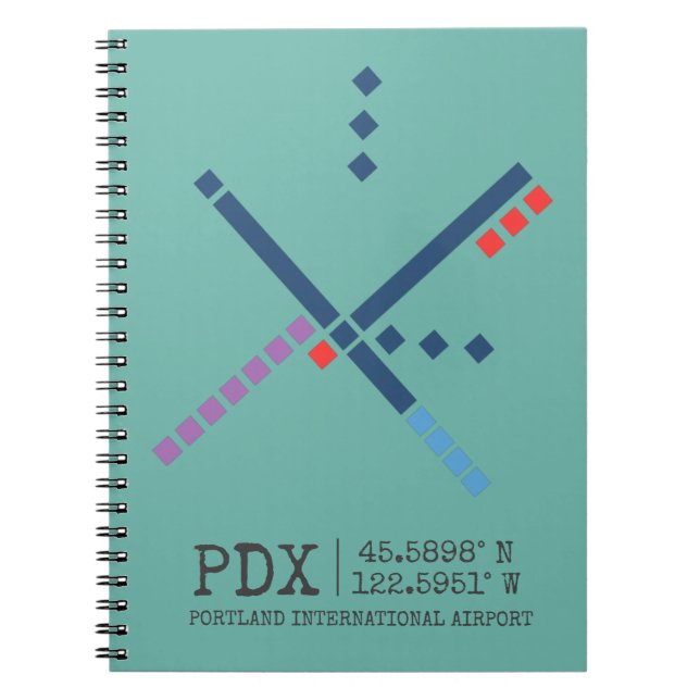 Cuaderno Alfombra del aeropuerto PDX | PORTLAND (Frente)