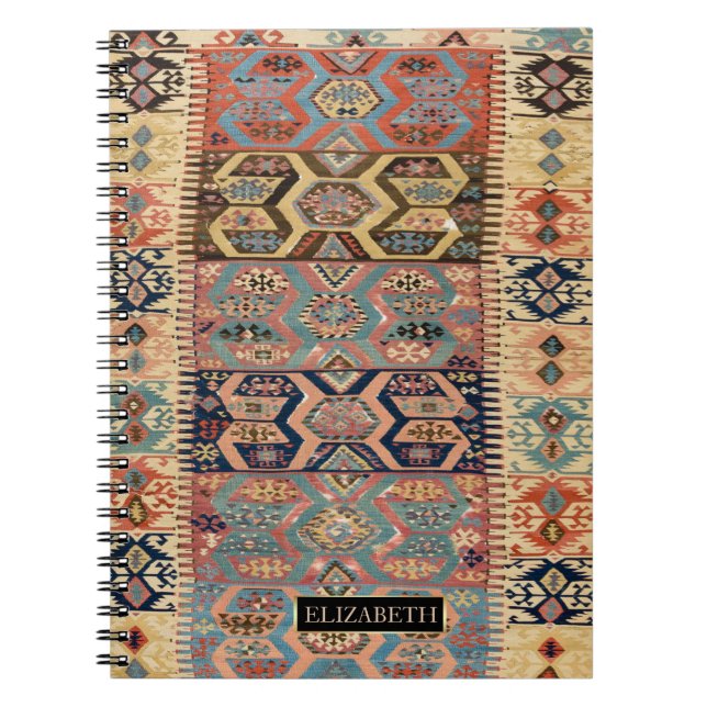 Cuaderno Alfombra Oriental Persa Turca Kilim Marco (Frente)