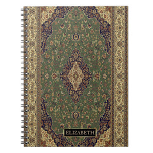 Cuaderno Alfombra persa turca oriental, marco