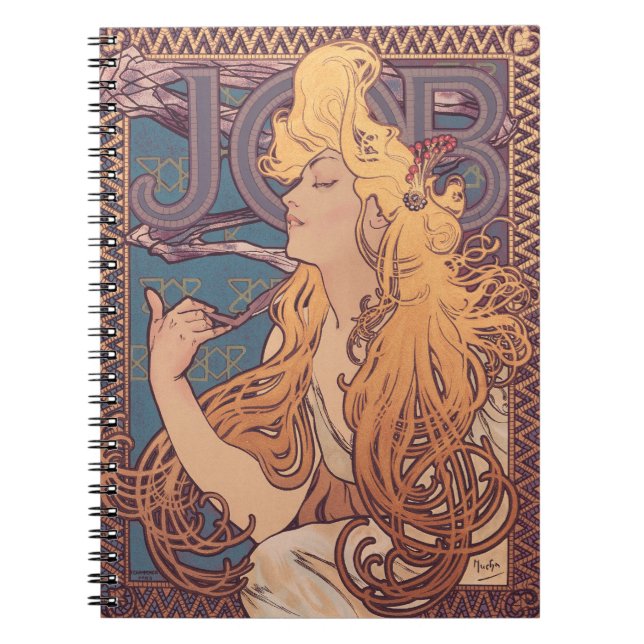 Cuaderno Alfonse Mucha Job Art Nouveau (Frente)