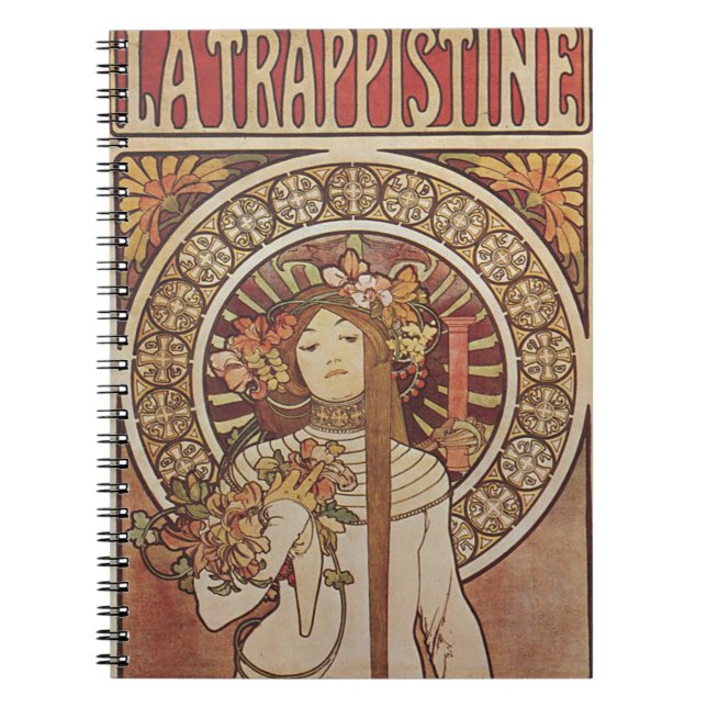 Cuaderno Alfonse Mucha Trappistine Nouveau (Frente)