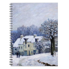 Cuaderno Alfred Sisley - Place Chenil in Marly, Snow Effect