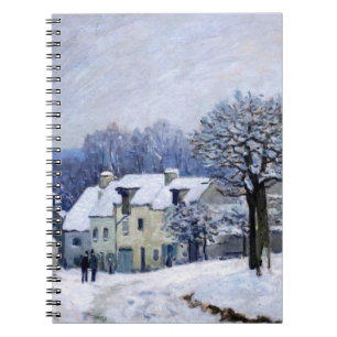 Cuaderno Alfred Sisley - Place Chenil in Marly, Snow Effect