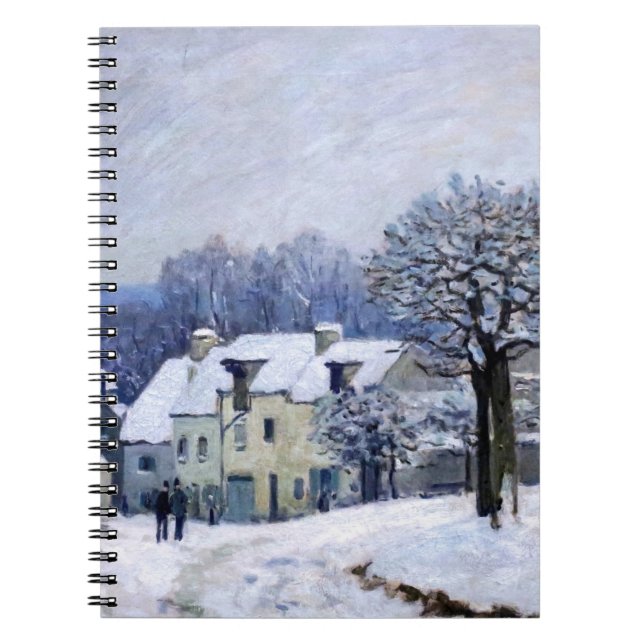 Cuaderno Alfred Sisley - Place Chenil in Marly, Snow Effect (Frente)