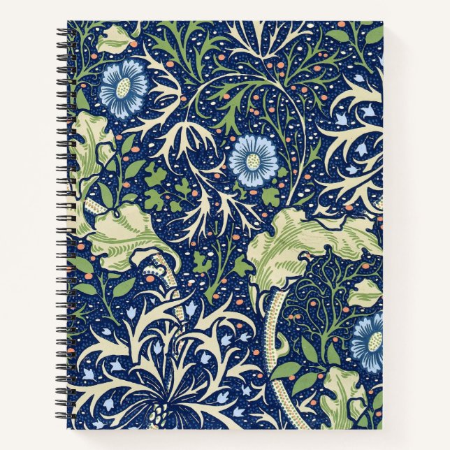 Cuaderno Algas marinas (por William Morris) (Anverso)