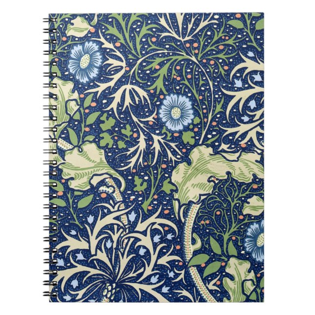 Cuaderno Algas marinas (por William Morris) (Frente)