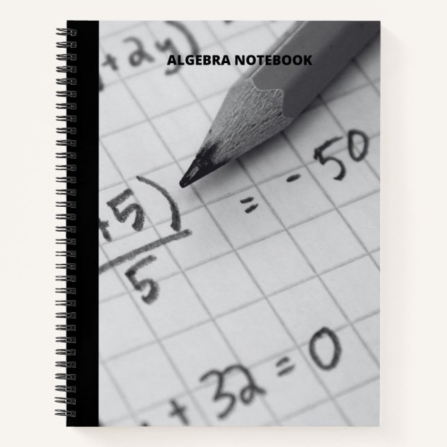 CUADERNO ALGEBRA NOTES NOTEBOOK (Anverso)