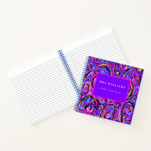 Cuaderno Algo Desordenado Llamado Vida Resumen Arte Swirls