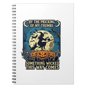 Cuaderno Algo Malvado Llega Bruja Halloween Calabaza
