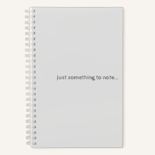 Cuaderno Algo para notar bloc de notas en espiral