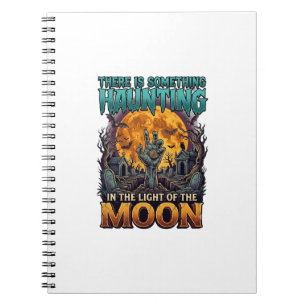 Cuaderno Algo que asusta a la luna Halloween Zombie Mano Tu