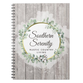 Cuaderno Algodón de Acuarela Sureña Rústica y Botánica