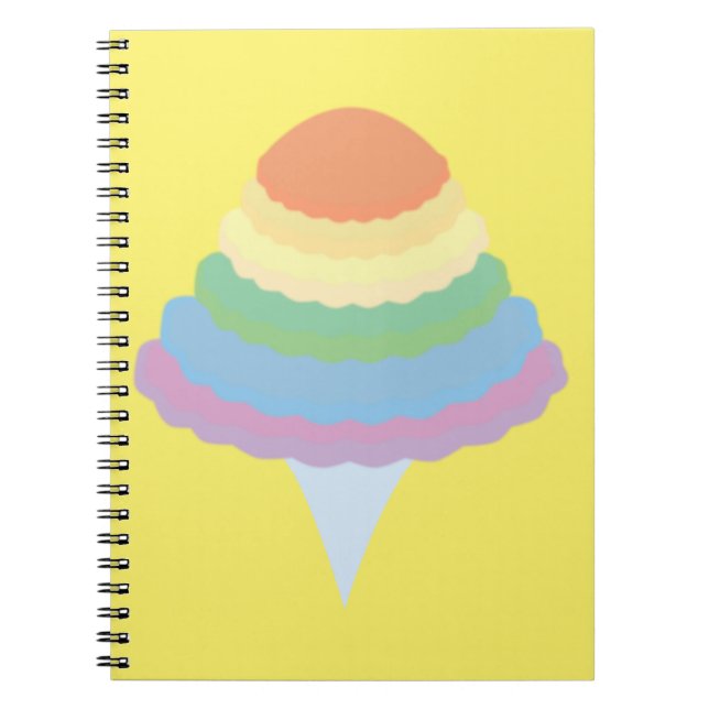Cuaderno Algodón de azúcar arcoíris (Frente)