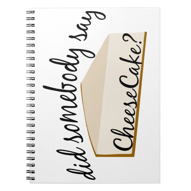Cuaderno ¿Alguien Dice Cheesecake? (Frente)