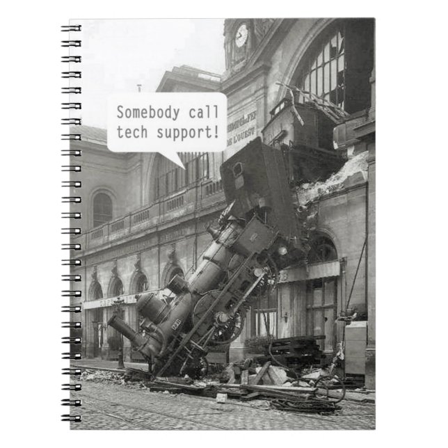 Cuaderno Alguien llame al tren de asistencia técnica Wrect (Frente)