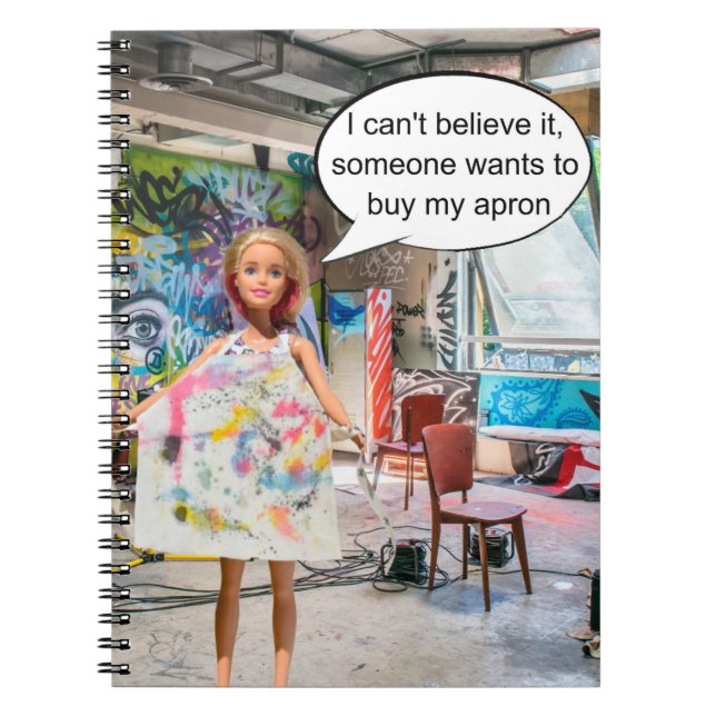 Cuaderno Alguien quiere comprar mi delantal. (Frente)