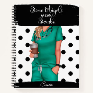 Cuaderno Algunos ángeles llevan manchas para las enfermeras