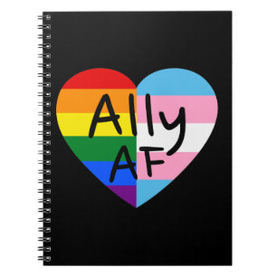 Cuaderno Aliado AF III - Bandera LGBTQ Orgullo Gay Transgén
