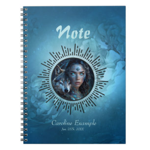 Cuaderno Alianza celestial el lobo y la bella mujer