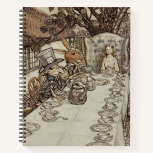 Cuaderno Alice Birthday Uncumpleaños Rabbit Hatter Fiesta