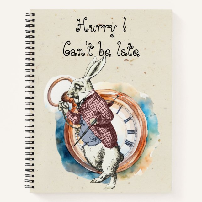 Cuaderno Alice - Conejo Blanco 1865 (Anverso)
