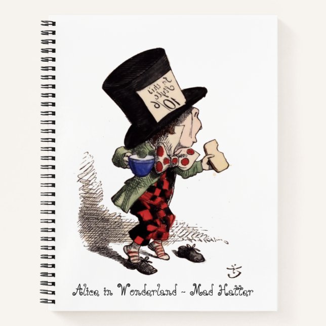 Cuaderno Alice in Wonderland - Mad Hatter (color) (Anverso)