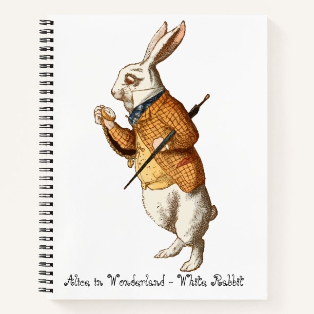 Cuaderno   Alice in Wonderland - White Rabbit (Anverso)