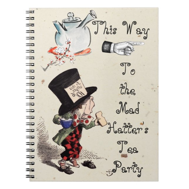 Cuaderno Alice - Mad Hatter Tea Fiesta 1865 (Frente)