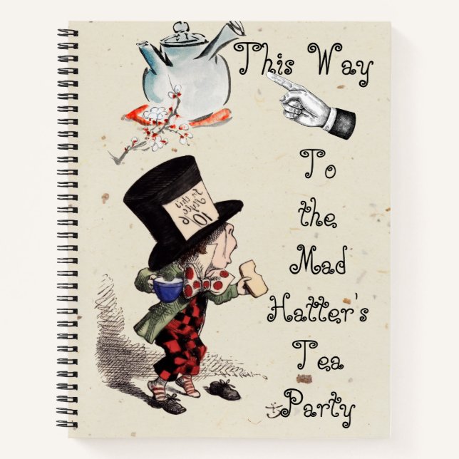 Cuaderno Alice -  Mad Hatter Tea Party 1865  (Anverso)