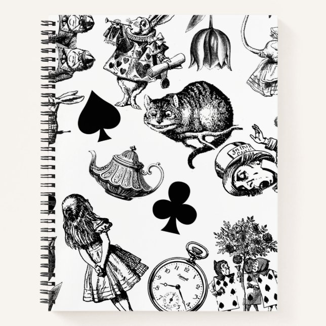 Cuaderno Alice White Rabbit Wonderland Classic (Anverso)