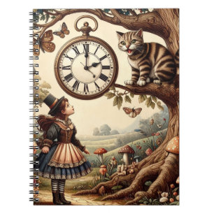 Cuaderno Alice y el Gato de Cheshire: Fantasía Caprichosa d