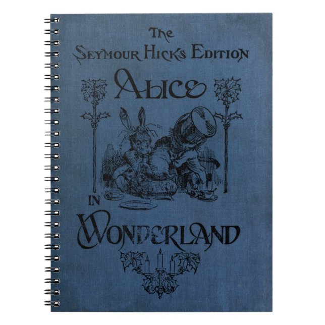 Cuaderno Alicia en cubierta de libro del país de las (Frente)