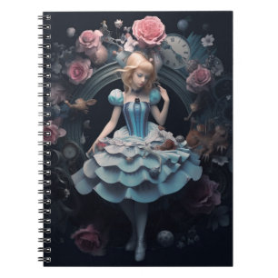 Cuaderno Alicia en el bloc de notas de Wonderland