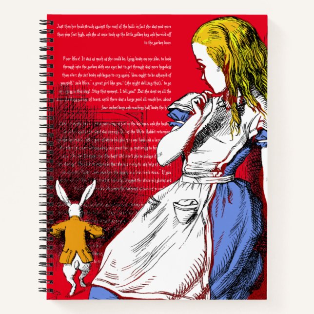Cuaderno Alicia en el país de las maravillas (Anverso)